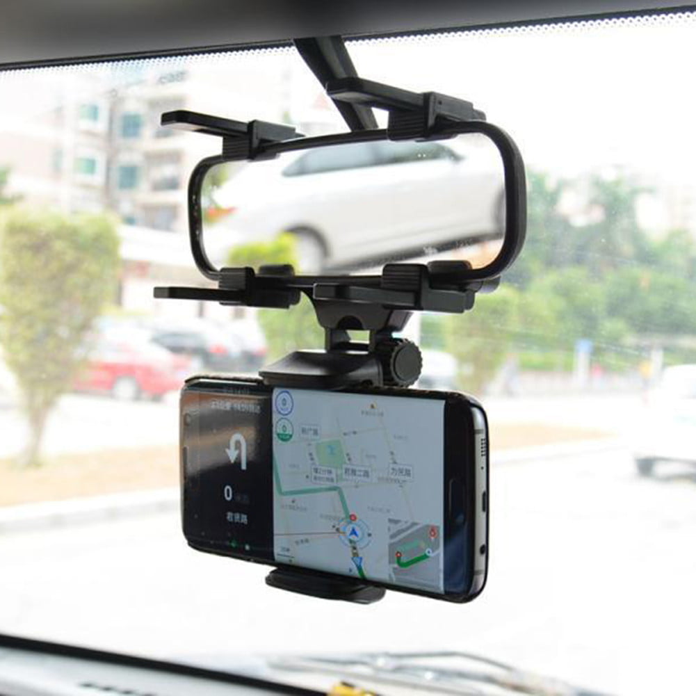 BLK-301 BLK-201 Car Rearview Mirror Mobile Phone Stands Navigation Bracket Adjustable Telescopic Mobile Phone Holder 