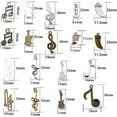 thumbnail image 2 of SUNNYCLUE 90Pcs Music Charms Musical Instrument Notes Symbols Pendant Connector DIY Jewelry Making Bracelets Necklace Lead Free & Nickel Free, 2 of 7