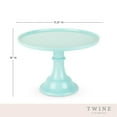 thumbnail image 4 of Twine Mint Melamine Plastic Cake Stand - Round Cupcake Dessert Accessory, Green, 4 of 10