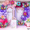 thumbnail image 3 of KatchOn, Colorful Butterfly FEV6&nbsp;and Flower Balloons Set - Pack Large Mylar Balloons Flower | Butterfly and Flower Themed Birthday Decorations for Kids Party | Flower Balloons | Spring Balloons, 3 of 3