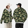 thumbnail image 4 of Kdxio Black Dinosaur Print Women Men Sun Protection UPF 50+ Jackets Zip Up Long Sleeve Hoodie Hiking Lightweight with Pockets, 4 of 7