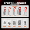 thumbnail image 3 of VEVOR Helicoil Thread Repair Kit, 166-Piece Metric HSS Drill Helicoil Repair Kit, M5 M6 M8 M10 M12 Heli Coil Rethreading Tool Kit with HSS Drill Bits Thread Inserts Taps Breakoff Installation Tools, 3 of 9