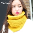 thumbnail image 2 of Zeus Fall Winter Warm Fashion Women Solid Color Pullover Neckerchief Knitted Scarf, 2 of 7