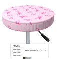 thumbnail image 4 of Balery Breast Cancer Awareness 1 Fundas de asiento para taburete de bar redondo de tela de terciopelo ajustables que protegen de arañazos y manchas para sillas de 14 a 17 pulgadas.-13 inch, 4 of 7