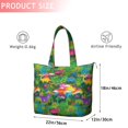 thumbnail image 4 of Colorful Dinosaurs Jungle Flowers Pattern Travel Tote Bags for Women Carry On,Large Weekender Bags for Women Travel,Multi Functional Duffle Bag for Work,Shopping,Sports, 4 of 5
