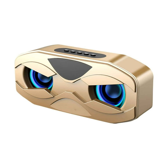 M4 Altavoz inalámbrico Bluetooth Subwoofer Escritorio LED Reloj Búho Radio Sonido pequeño