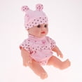 thumbnail image 4 of Muñeca Renacida de Vinilo Suave de 30 cm Sunnimix Ropa Rosa Muñecas Reborn Realistas, 4 of 7