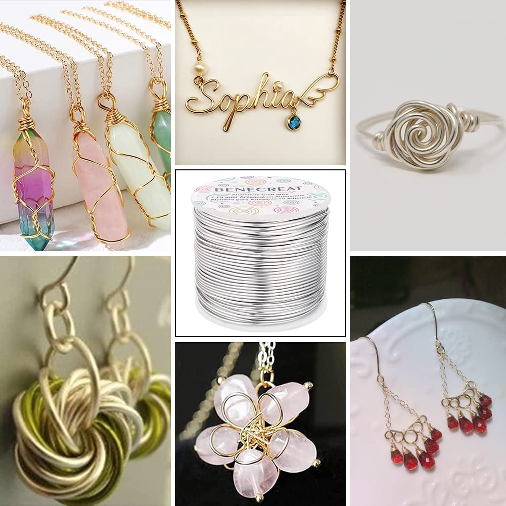 15 Gauge 220Feet Soft Aluminum Wire Anodized Jewelry Craft Making Beading Floral Colored Aluminum Craft Wire DIY