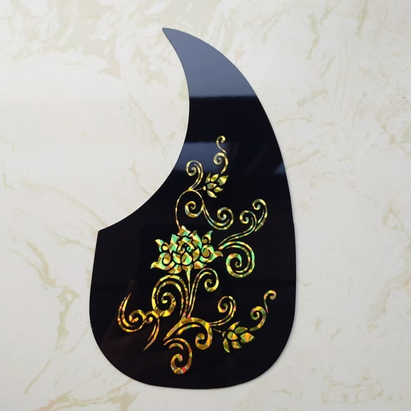Martin Acoustic Guitar Pickguard Guard Plate Black Self-adhesive for Martin Guitar Replacement Parts Acoustic Guitar Accessories