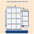thumbnail image 3 of Tableau Blanc Effaçable Calendrier Mensuel Hebdomadaire Clair 12 Mois Tableau Humide et Sec pour Mur Maison Bureau Réutilisable, 3 of 5