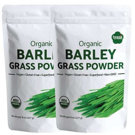 Iyasa Holistics Organic Barley Grass Powder, Vegan, 16 oz