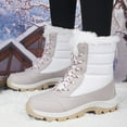 thumbnail image 5 of Mepaouo Women Snow Boots Winter High Top Warm Walking Boots Lined Comfortable Winter Boots, 5 of 8