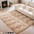 thumbnail image 1 of CozyDesg 5ft x 8ft Area Rugs, Soft Fluffy Area Rugs Floor Mat Floor Rugs for Living Room Bedroom Modern Decor Carpet, Camel, 1 of 7
