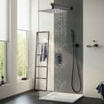 thumbnail image 2 of 12 Inch Ceiling Mount Brushed Nickel Shower System Bathroom Luxury Rain Mixer Shower Combo Set Ceiling Rainfall Shower Head System, 2 of 8