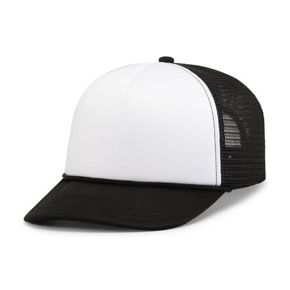 Pacific Headwear P782.505.OS Foamie Fresh Trucker Cap, White & Black - One Size