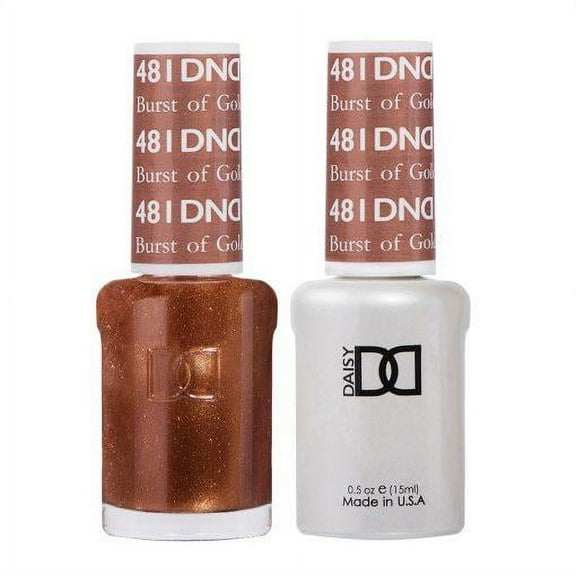 DND 481 Burst of Gold Gel & Matching Polish Set - DND Gel & Lacquer