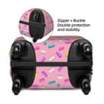 thumbnail image 4 of Daiia Pink Donut Luggage Cover, Thickened Washable Travel Luggage Covers, Elastic Unique Baggage Covers for 18-20 inch Luggage-Medium, 4 of 9