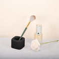 thumbnail image 6 of Unique Bargains Square Mini Ceramic Toothbrush Holder Black 2.20"x2.20"x1.73" Electric Toothbrush Holder for Bathroom, 6 of 8