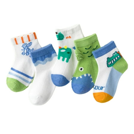 

Non Skid Anti Slip Crew Socks With Grips For Baby Infant Toddlers Kids Gril Style 1