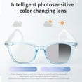 thumbnail image 2 of Smart Glasses with Photochromic Lens, Anti Blue Light, UV Protection, Voice Assistant, Music, Call, Remote Photo Control - Valentine's Gift,, 2 of 17