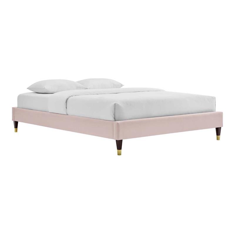 Harlow King Performance Velvet Platform Bed FrameMOD6271