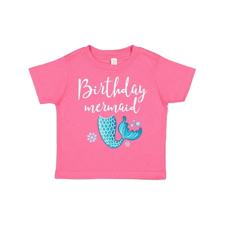 

Inktastic Birthday Mermaid Girls Party Gift Toddler Toddler Girl T-Shirt