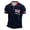 Navy, variant on Men's England Flag Polo Shirt – Union Jack Print Short Sleeve Button Down Collared Shirt – Casual Business Top for UK National Day, Sports & Celebration – Sizes S-XXXXXL