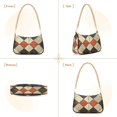 thumbnail image 7 of FORMRS Womens Shoulder Bag with Chain Strap Clutch Purse Cute Tote Handbag, Checkered Pattern, 7 of 7