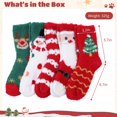 thumbnail image 4 of Paquete de 10 calcetines navideños, calcetines cálidos de invierno, calcetines de Papá Noel para árbol de Navidad, calcetines navideños coloridos, para regalo de fiesta de Navidad, 5 pares, 4 of 6