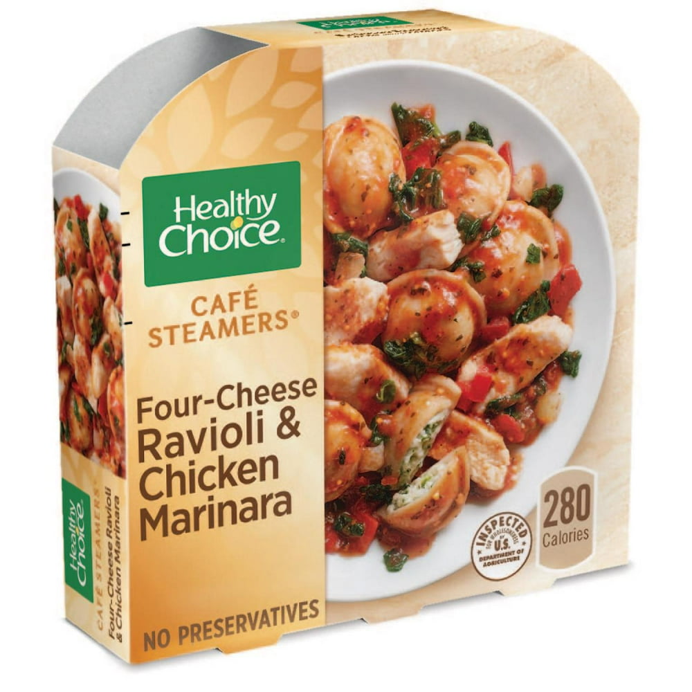 Healthy Choice Café Steamers Four Cheese Ravioli & Chicken Marinara