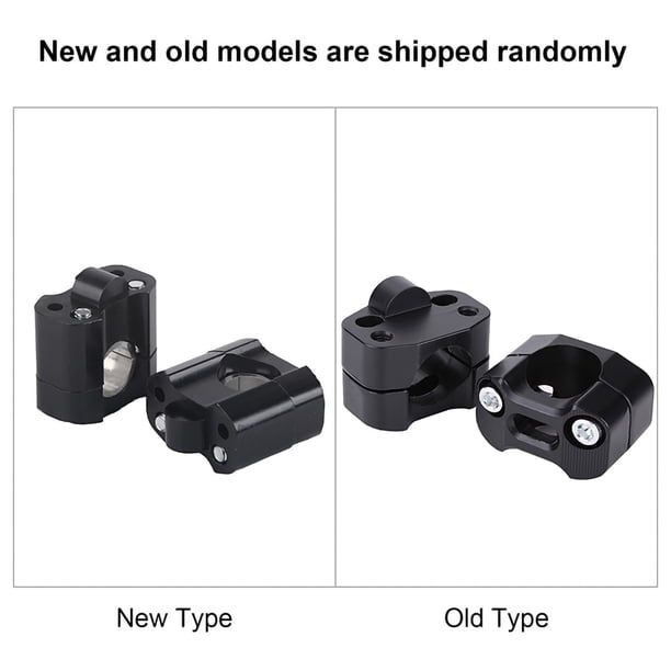 Motorcycle Handlebar Riser Clamps - 28mm (1-1/8") Aluminum Alloy Fat Bar Mounts, Universal Fit For Dirt Bikes & ATVs