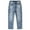 Light Blue-2642, variant on KIDSCOOL SPACE Baby Girls Jeans,Elastic Waistband Inside Ripped Holes Soft Denim Pants,Light Blue,3T