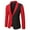 Red, variant on UVEASISHA Mens Formal Suits for Wedding Colorblock Fashion Blazer Suit Jacket Fall Lightweight Slim Fit Dinner Party Prom Jackets with Pockets,Red,2XL