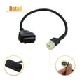 thumbnail image 6 of Unique Bargains 13cm 0.43ft 4 Pin to OBDII Cable Cord Diagnostic Adapter Cable Motorcycle for Honda, 6 of 6