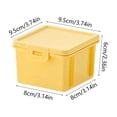 thumbnail image 3 of Stackable Desktop Storage Box with Buckled Lid, Plastic Mini Organizer for Office Stationery, Compact Decorations for Tabletop, Muted Tone Storage, Topliu, 3 of 6