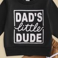 thumbnail image 7 of NOLDARES Baby Toddler Boy Fall Graphic Long Sleeve Pullover Tops & Pant Sets Toddler Winter Outfits Clothes 2-Piece Set(Black,6-12 M), 7 of 7