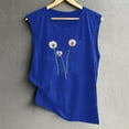 thumbnail image 5 of ALLLIST Blue Womens Tops Plus Size Sleeveless Floral Crew Neck Tank Tops Womens Tank Top M, 5 of 5