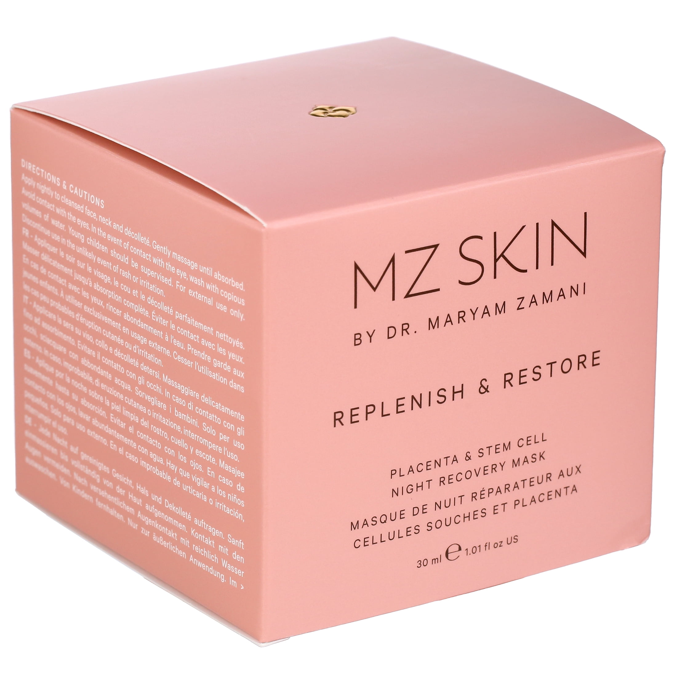 MZ Skin REPLENISH & RESTORE Placenta & Stem cell Night Recovery Mask