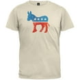 thumbnail image 1 of Distressed Democrat Donkey Logo Cream Adult T-Shirt, 1 of 1