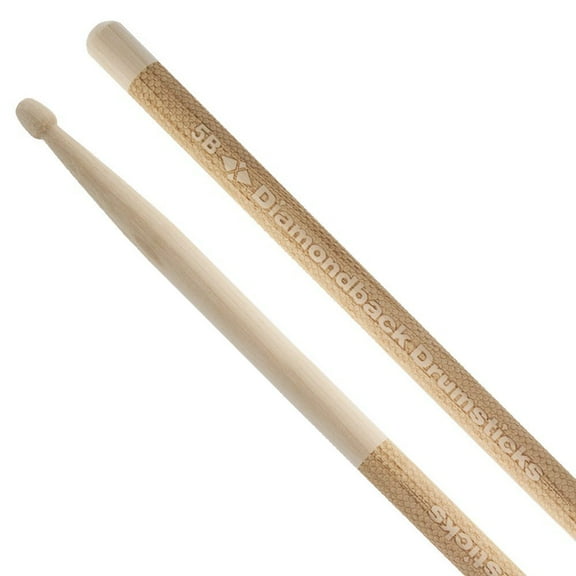 Diamondback Drumsticks Hickory Laser Engraved Drumsticks (5B)
