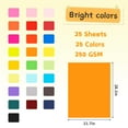 25 Sheet Cardstock 8.5x11",250gsm Thick Paper,Heavyweight 92lb