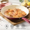 thumbnail image 4 of Tramontina Ceramaware 3-Pack Ceramic Nonstick Fry Pan Set (8-Inch, 9.5-Inch & 11-Inch) Wine, 4 of 12