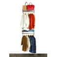 thumbnail image 1 of Dual-Hang Closet System Organizer, 24"W x 78"H x 16"D, Hanging Rod and Shelves, Chrome RS1037, 1 of 7