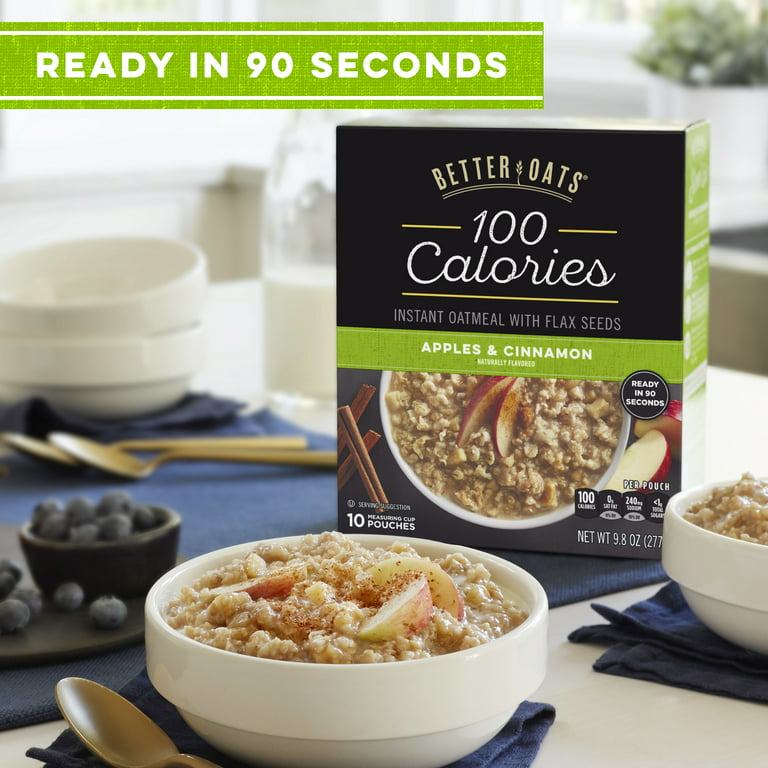 9.8 oz 100 Calories Maple & Brown Sugar Instant Oatmeal by BETTER OATS at  Fleet Farm