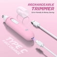 thumbnail image 2 of Hair Trimmer for Face Eyebrow Nose Ear Body Hair Trimming, All in ONE Hair Remover for Women & Men,Painless Waterproof USB Electric Trimmer with 2 Extra Replaceable Dual-Edge Blades-Pink, 2 of 6