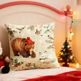thumbnail image 4 of chaungfeng Christmas Decorations, Print Christmas Pillow Covers 18" x 18", with 8 Cute Patterns, Throw Pillow Covers for Home Christmas Decor, Soft Linen Material, 4 of 6