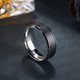 thumbnail image 2 of Qarigey Anillo de hombre de acero inoxidable anillos cerrados decoración novio empalme joyería masculina de moda para citas decoraciones de fiesta Ropa, zapatos y accesorios Miscelánea Qarigey AP014724-01, 2 of 6