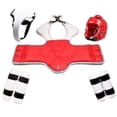 thumbnail image 1 of Taekwondo Five-piece Set Taekwondo Protective Gear Helmet Armor Kickboxing Boxing Glove Taekwondo Equipment Head Protector-3, 1 of 4