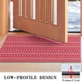 thumbnail image 3 of Red Christmas Pattern Door Rugs,Washable Non Slip Door Mats Indoor,Decorative Door Mats,Entry Mat Indoor for Entrance,Bedroom,Kitchen,Bathroom,17"x30", 3 of 6