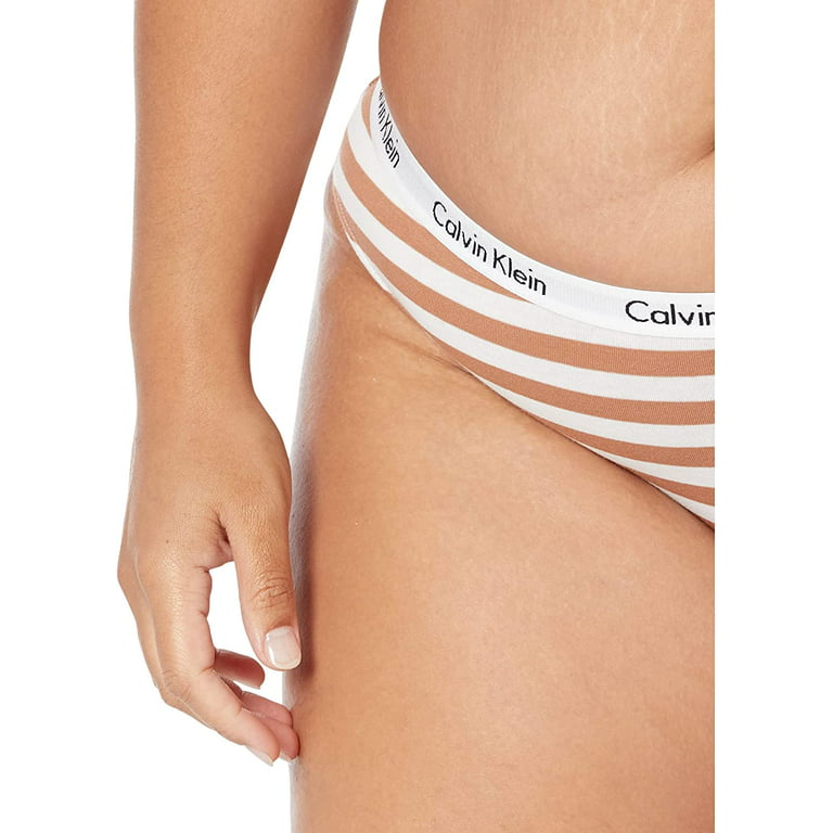 Calvin Klein Women's Carousel Logo Cotton Stretch Bikini Panties, 3 Pack
